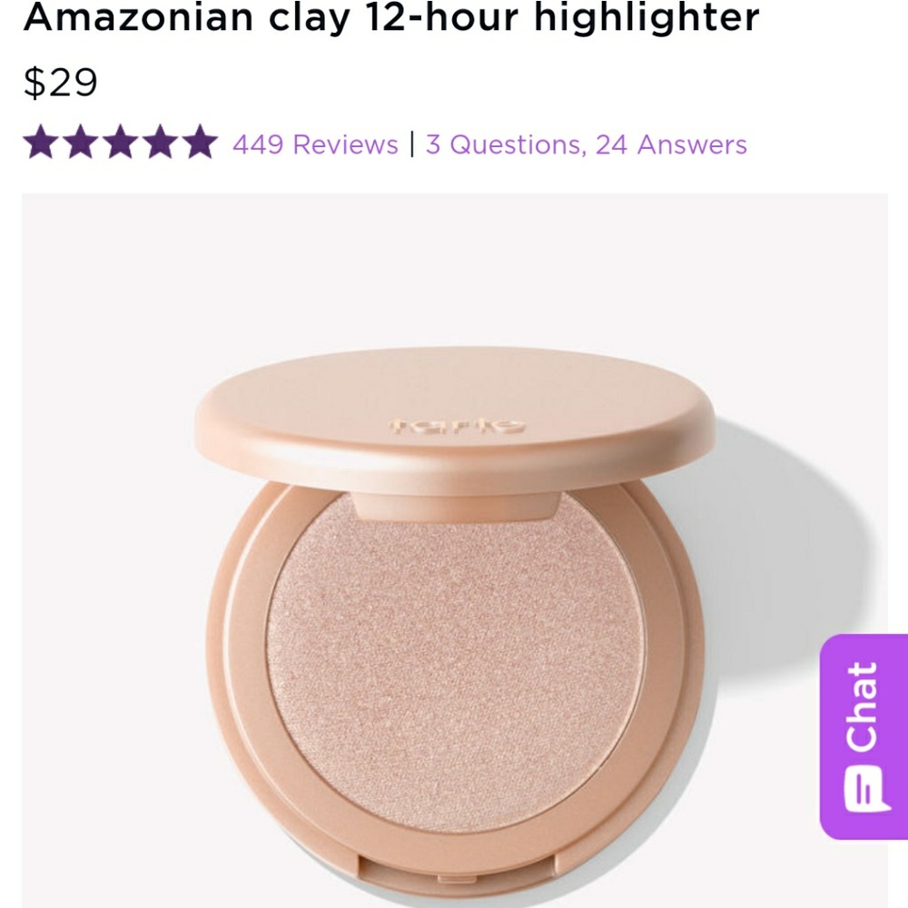 NIB Amazonian Clay Highlighter Tarte🙋 🎀💗😍